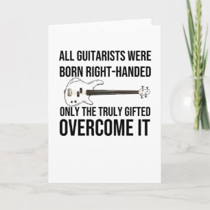 Left-Handed Guitarist Gift Lefty Guitar Player Card