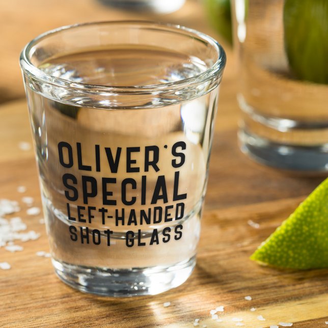 Left Handed Novelty Gift Funny  Shot Glass (Creator Uploaded)