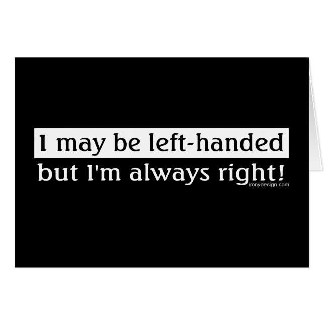 Left-handed people (Front Horizontal)