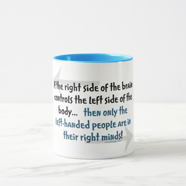 Left-handed people mug (Center)