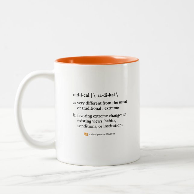 Left-Handed Radical Definition Mug (Left)