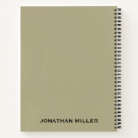 Left-Handed Sage Green and Black Personalised Name