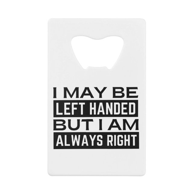 Left Hander's (Front)