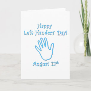 Left-hander's Day Card