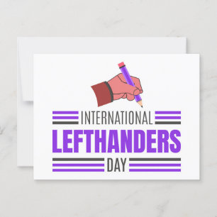 Left Handers Day Postcard