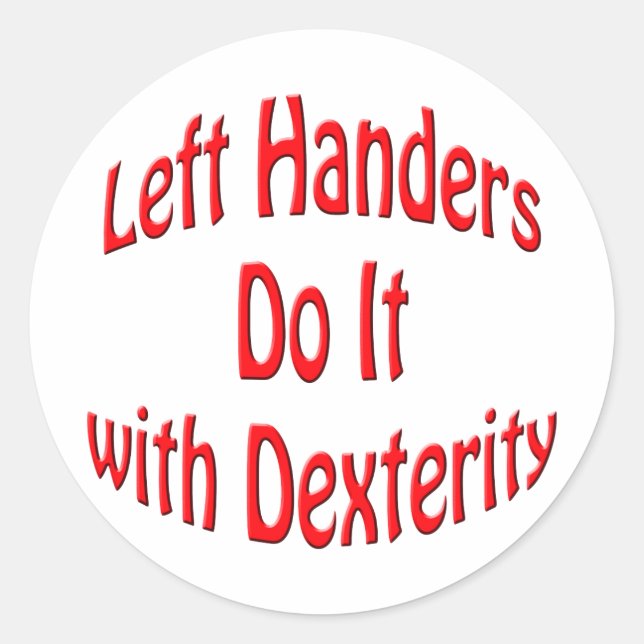 Left Handers Sticker (Front)