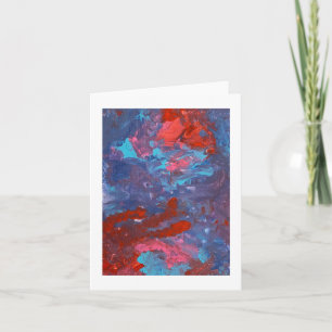 Left Hands acrylic painting Card