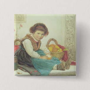 Left in charge 15 cm square badge