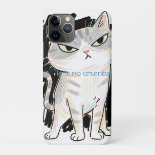 "Left No Crumbs" Cat iPhone 11 Pro Case