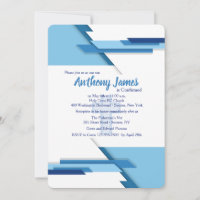 Left Right Blues Invitation