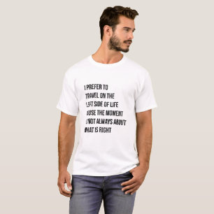 Left Side of Life T-Shirt by Tunisia Jolyn (White)