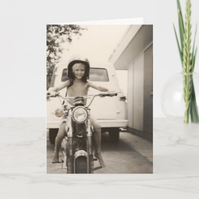 left side photo memorial card (Front)