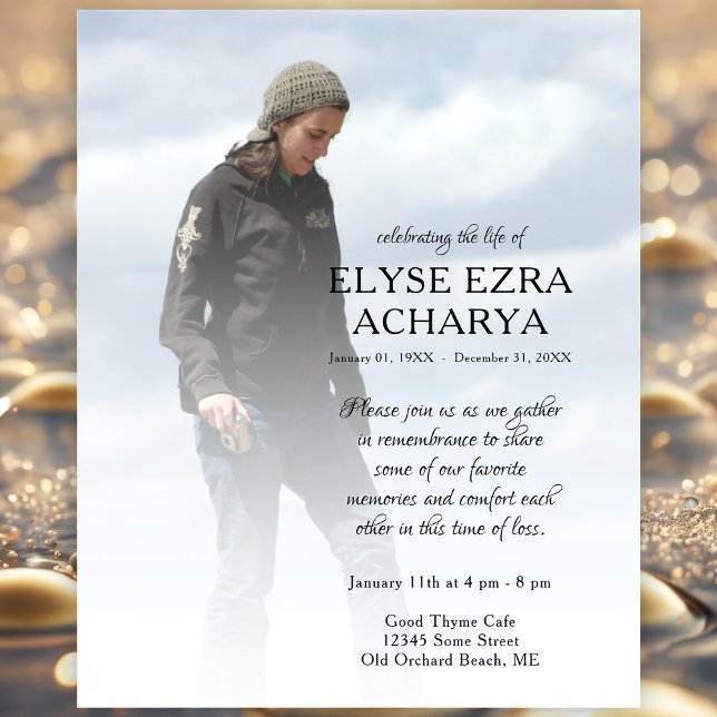 left side photo memorial card (Creator Uploaded)