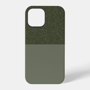 Left-Speckle Moss Green Split iPhone 12 Pro Case