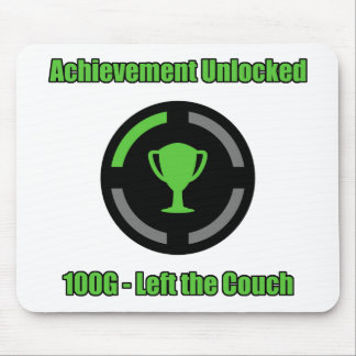 Left the Couch - Achievement Unlocked Mouse Pad