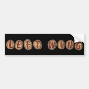 Left Wing Nuts Bumper Sticker