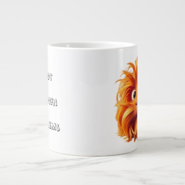 Lefties Only - your coffee, your problems! Large Coffee Mug (Front)