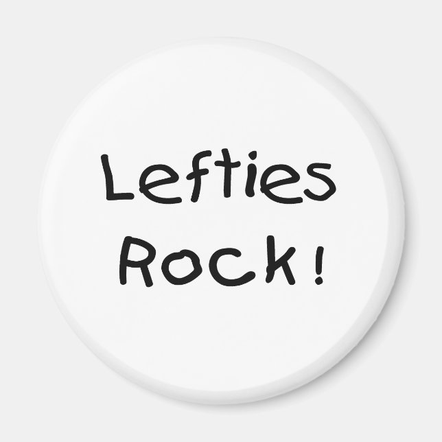 Lefties Rock Magnet (Front)