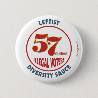 Leftist Diversity Sauce button 2-1/4-inch