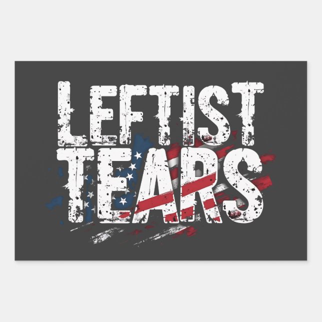 Leftist Tears Liberal Democrats Kamal Harris  Wrapping Paper Sheet (Front)