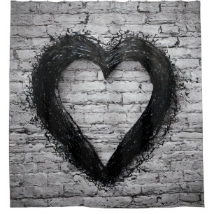 Leftover heart, No 02 Shower Curtain