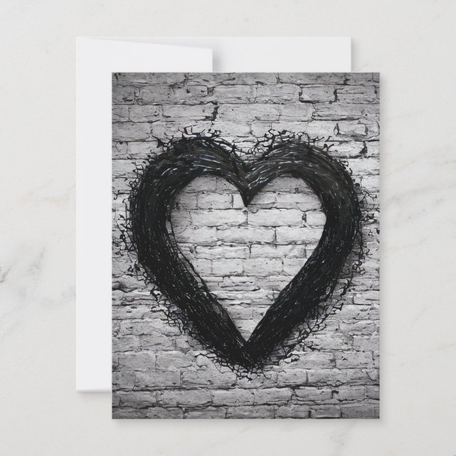 Leftover heart, No 02 Thank You Card (Front)