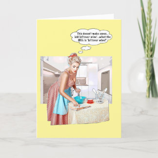 Leftover wine? holiday card