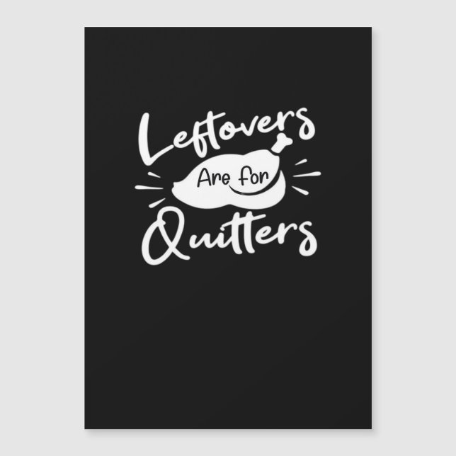 Leftovers Are For Quitters Cute V-Neck (Front)