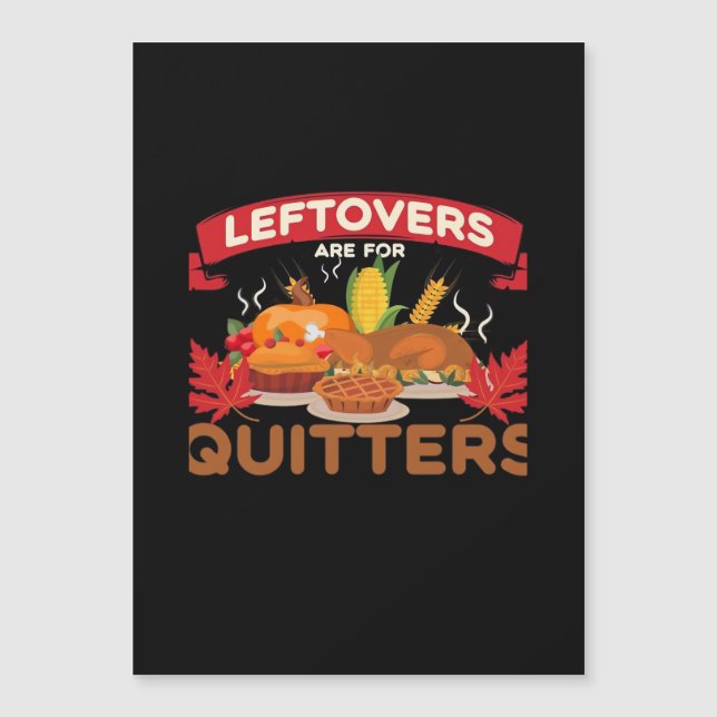 Leftovers Are For Quitters Minimal Creative (Front)