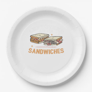 Leftovers Are For Quitters Sandwichers Essential Paper Plate
