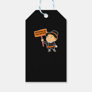 Leftovers Are For Quitters Thanksgiving Classic Fu Gift Tags