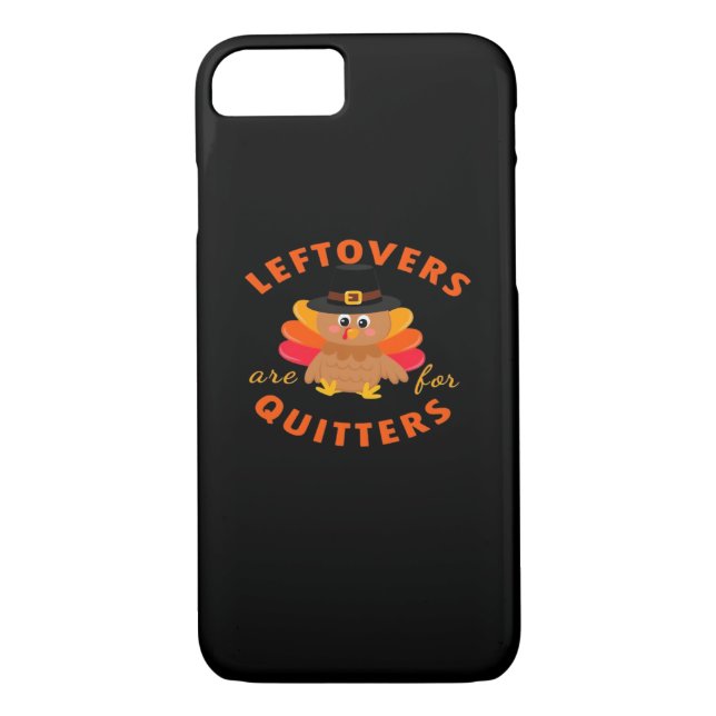 Leftovers Are For Quitters Turkey Christmas Classi Case-Mate iPhone Case (Back)