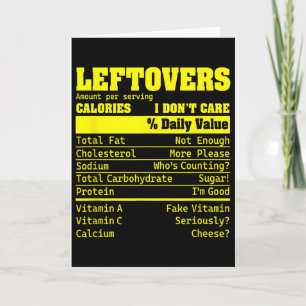 Leftovers Nutrition Facts Food A Dietician Holiday Card