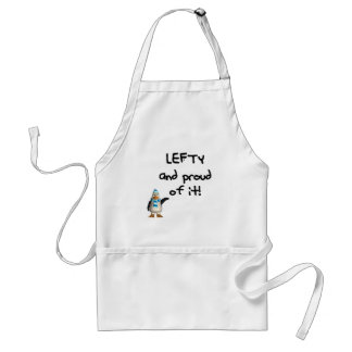 Lefty and Proud of it! Left handed funny sayings Standard Apron