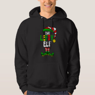 Lefty Elf Pajama Matching Group Christmas Holiday Hoodie