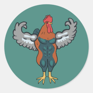 Leg Day are for Chickens Classic Round Sticker