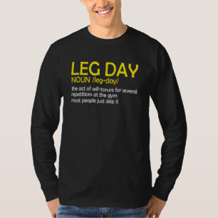 Leg Day Definition Gym Pump Cover Oversized Gym Wo T-Shirt