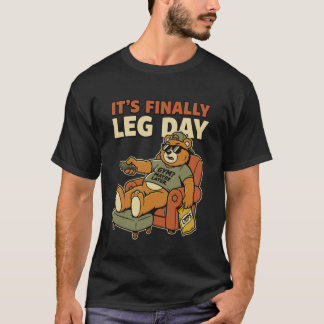 Leg Day Funny Graphic Gym Fitness Apparel Weight L T-Shirt