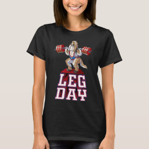 Leg Day Shih Tzu Weight Lifting Squat Gym      T-Shirt