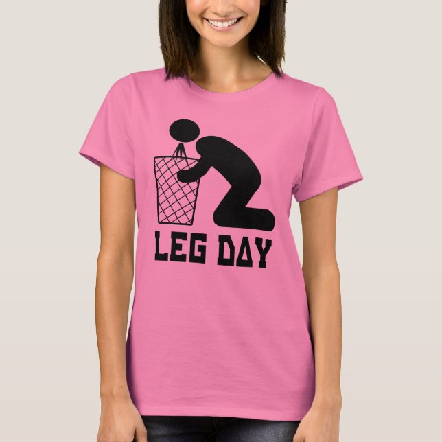 Leg Day - Workout - Puke T-Shirt (Front)