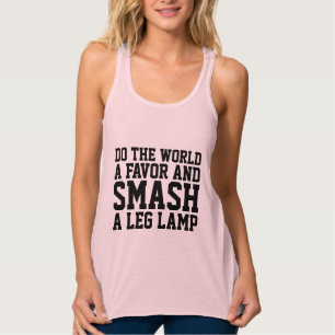 LEG LAMP T-SHIRTS, SMASH A LEG LAMP! SINGLET