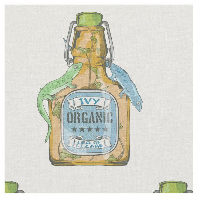 Leg Of Lizard Macbeth Witches Spell Fabric (Close Up)