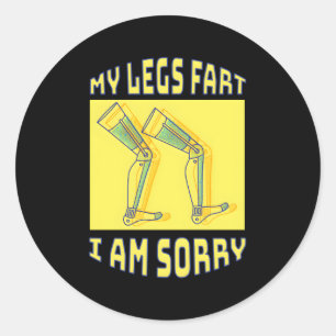 Leg Prosthetic Amptuee And Amputation Awareness Li Classic Round Sticker