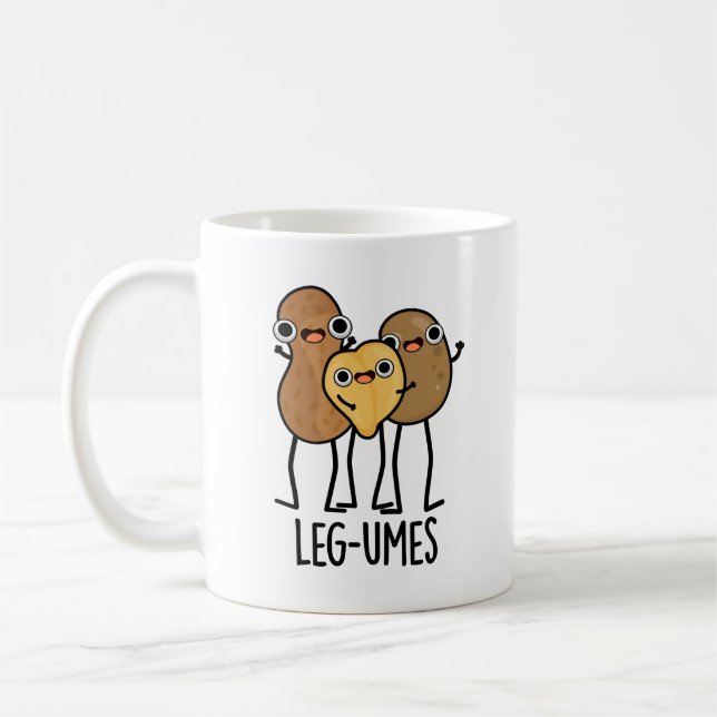Leg-umes Funny Legume Pun  Coffee Mug (Left)
