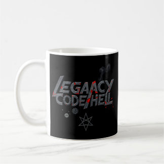 "LEGACY CODE HELL" Glitch Metal Mug - Programmer S