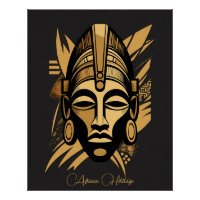 Legacy & Pride African Mask Art - Black History 