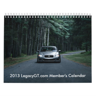 LegacyGT.com 2013 Member's Calendar