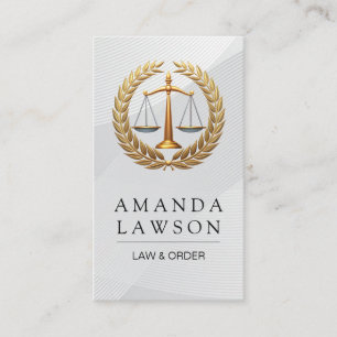 Legal Law Seal Justice Business Card
