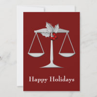 Legal , Lawyer profession Holiday Cards