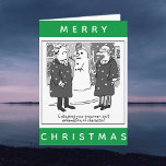 Legal Lawyers And a Snowman Cartoon Christmas Card<br><div class="desc">Legal Christmas Card. Christmas card with funny cartoon with lawyers and a snowman. Card design for lawyers,  solicitors,  legal businesses,  or law and the legal profession. Funny Christmas card to personalise with your own details and to send out at Xmas.</div>